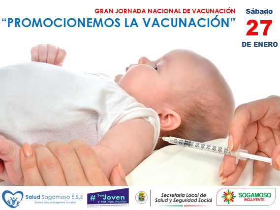 El próximo 27 de enero se desarrollará la gran jornada nacional de vacunación con el lema: “Promocionemos la Vacunación”