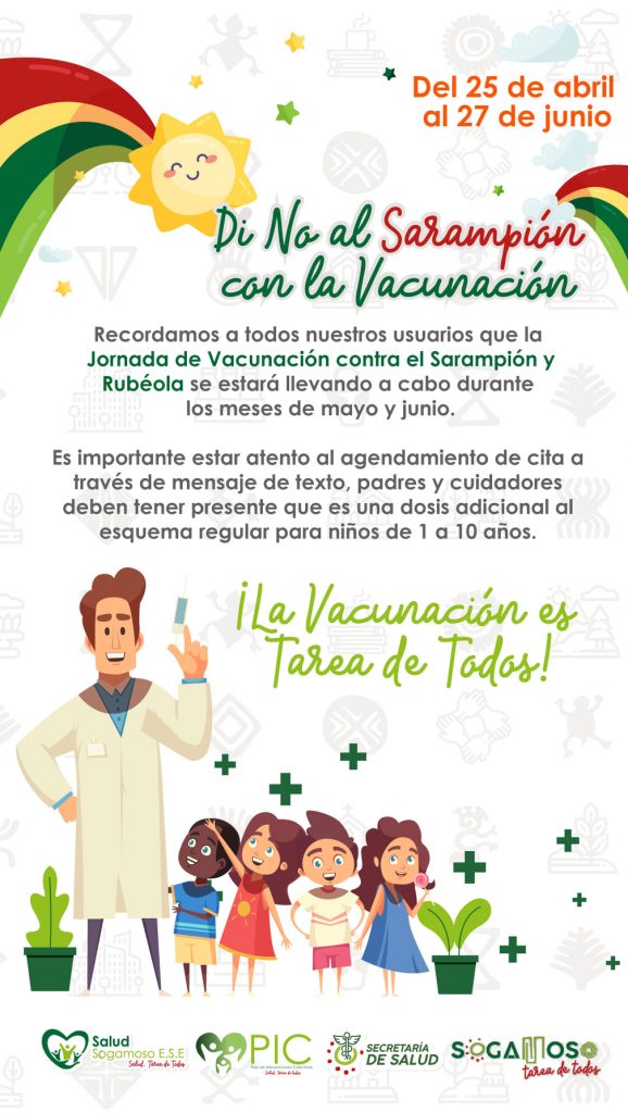 Jornada de Vacunación Sarampión y Rubéola